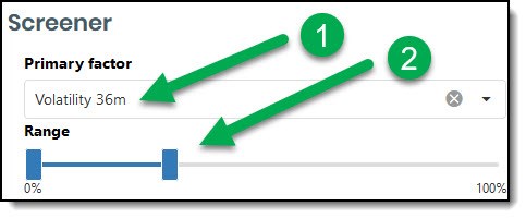 How to find low volatility stocks